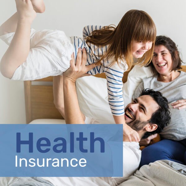 Health insurance template psd for social media with editable tex